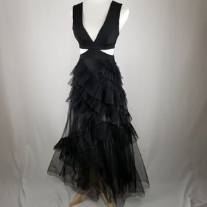 BCBG Max Azria black size 2 "Joela" tulle gown